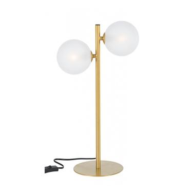 Lampada Tavolo Balls 2Luci Oro cm.H54 | Bizzotto