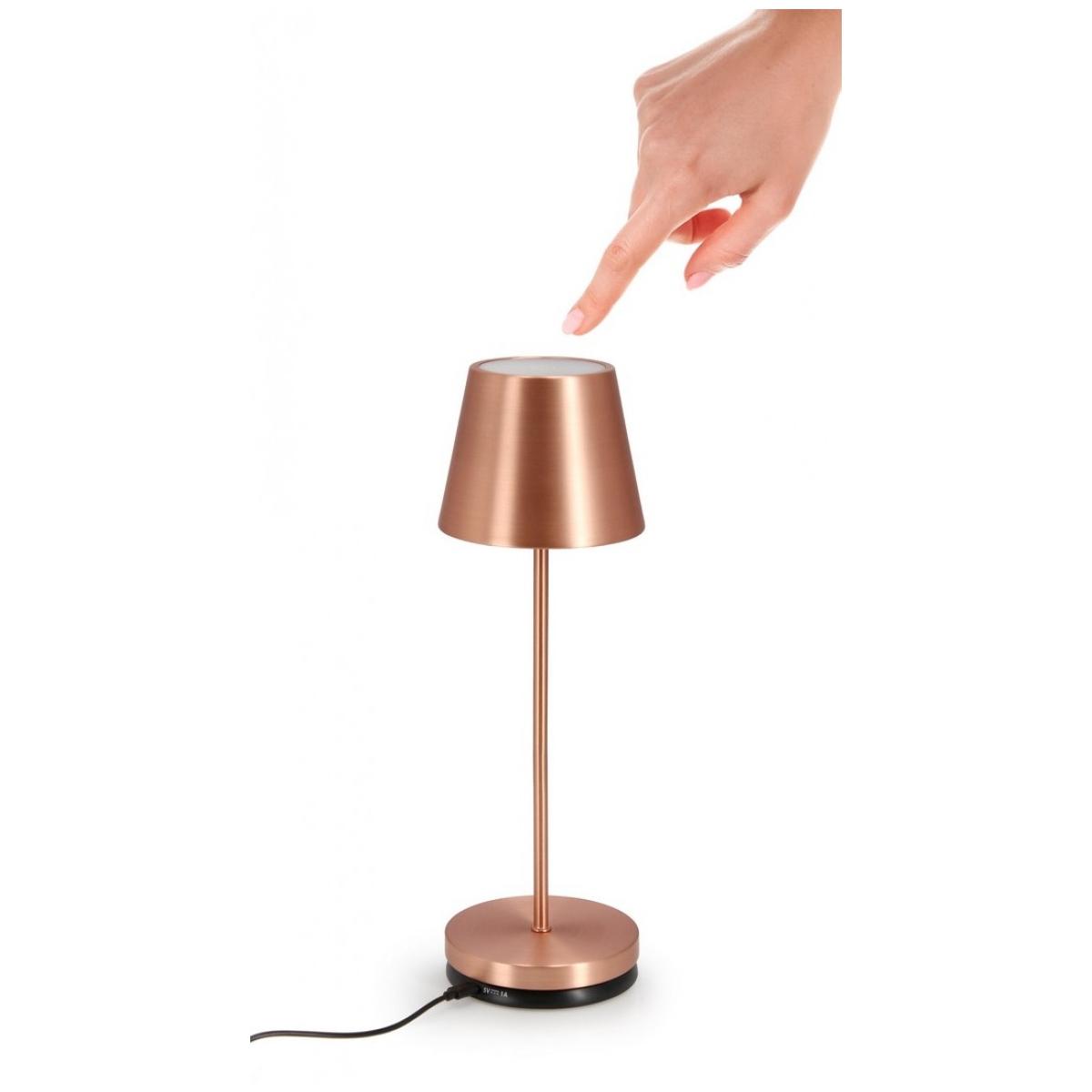 Lampada Tavolo LED Etna Bronzo cm.H38 | Bizzotto