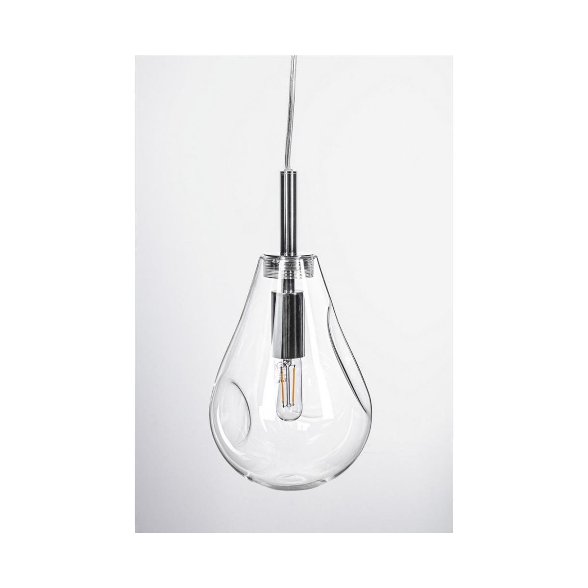 Lampadario 1 Luce Reflect Trasp-Arg | Bizzotto