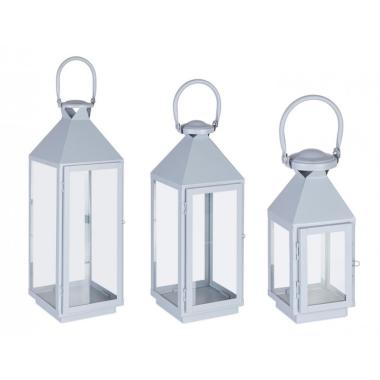 Lanterna Set pz.3 Lucinda Azzurro | Bizzotto
