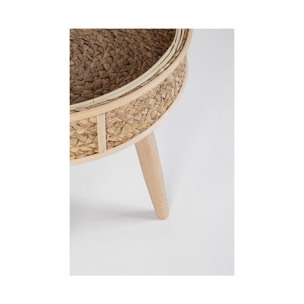 Tavolino Set pz.3 Clevon Tondo Naturale | Bizzotto