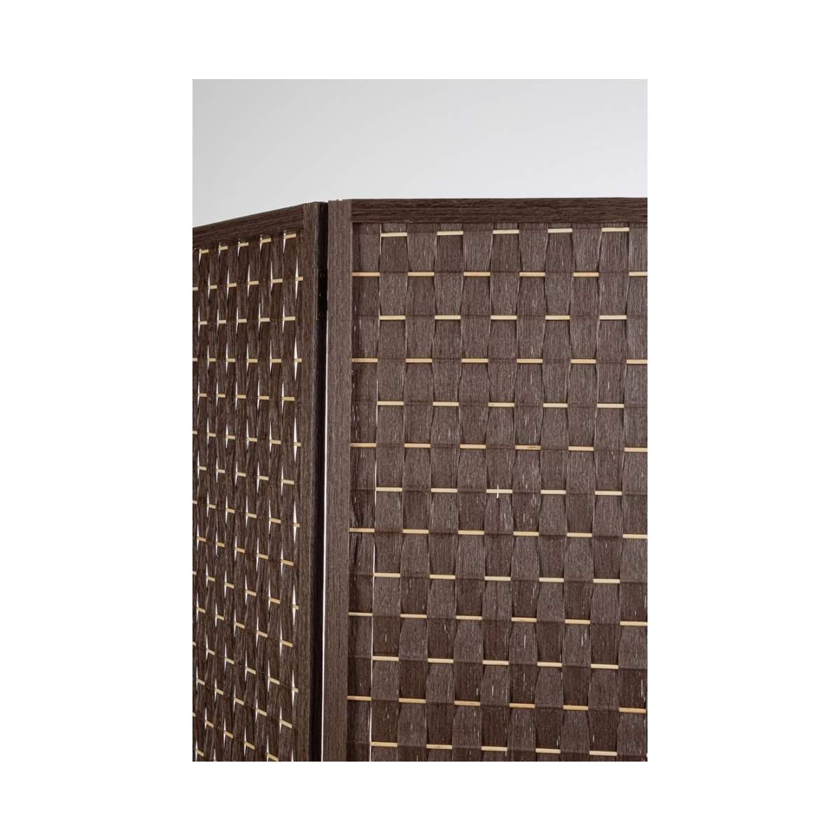 Paravento 3 Ante Jorah Marrone cm.135x180H | Bizzotto