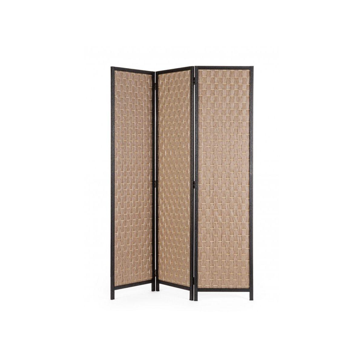 Paravento 3 Ante Dheva Naturale cm.135x180H | Bizzotto