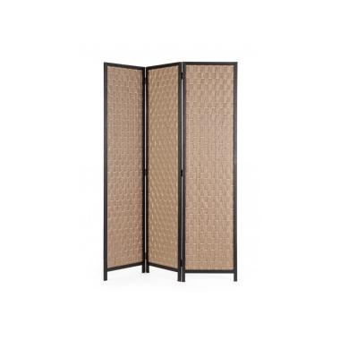 Paravento 3 Ante Dheva Naturale cm.135x180H | Bizzotto