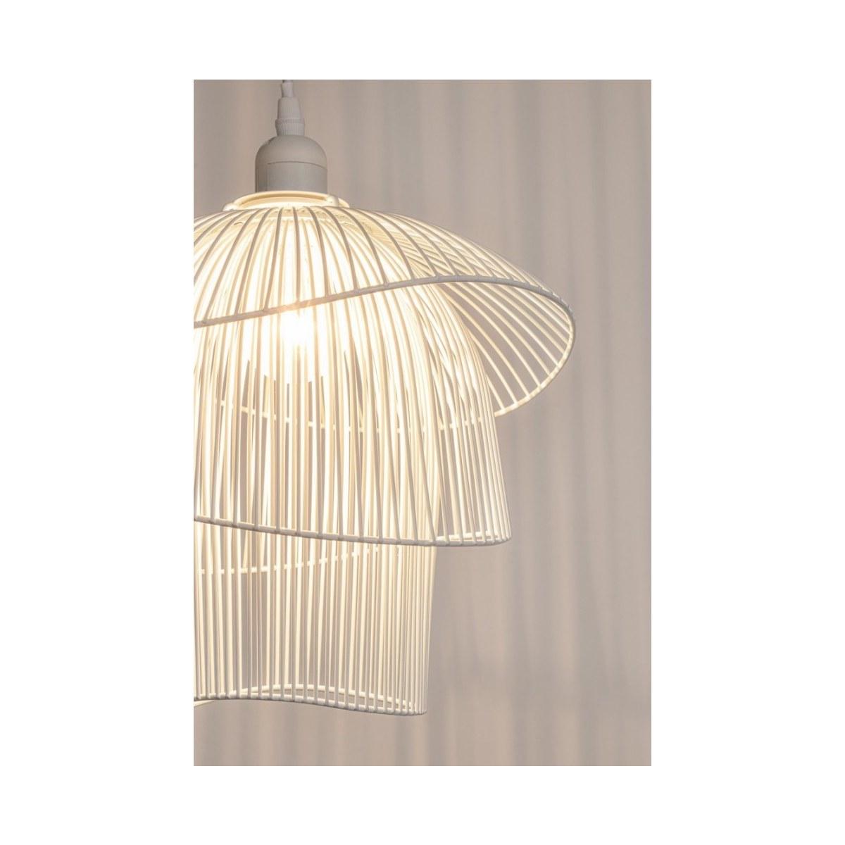 Lampadario Ciad Bianco cm.H26 | Bizzotto