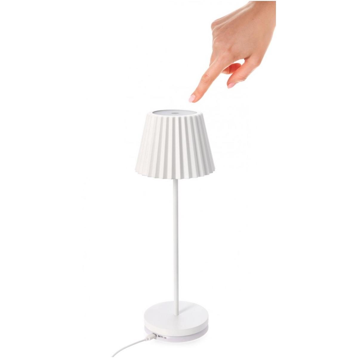 Lampada Tavolo LED Artika Bianco cm.H36 | Bizzotto
