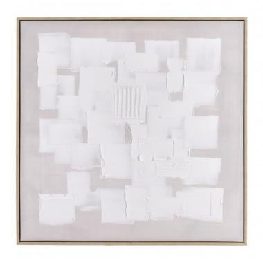 Quadro Dipinto con Cornice Texture M68 cm.82,6x82,6 | Bizzotto