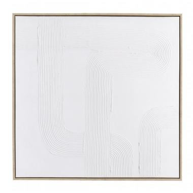 Quadro Dipinto con Cornice Texture M70 cm.82,6x82,6 | Bizzotto