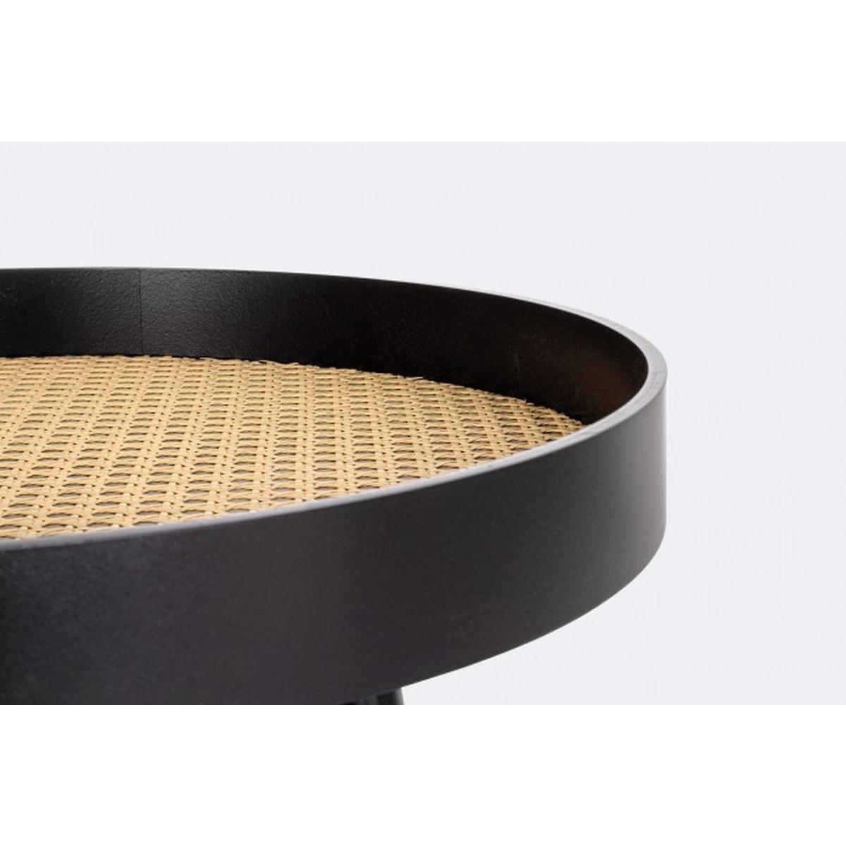 Tavolino Josine Nero Tondo cm.Ã?50 | Bizzotto