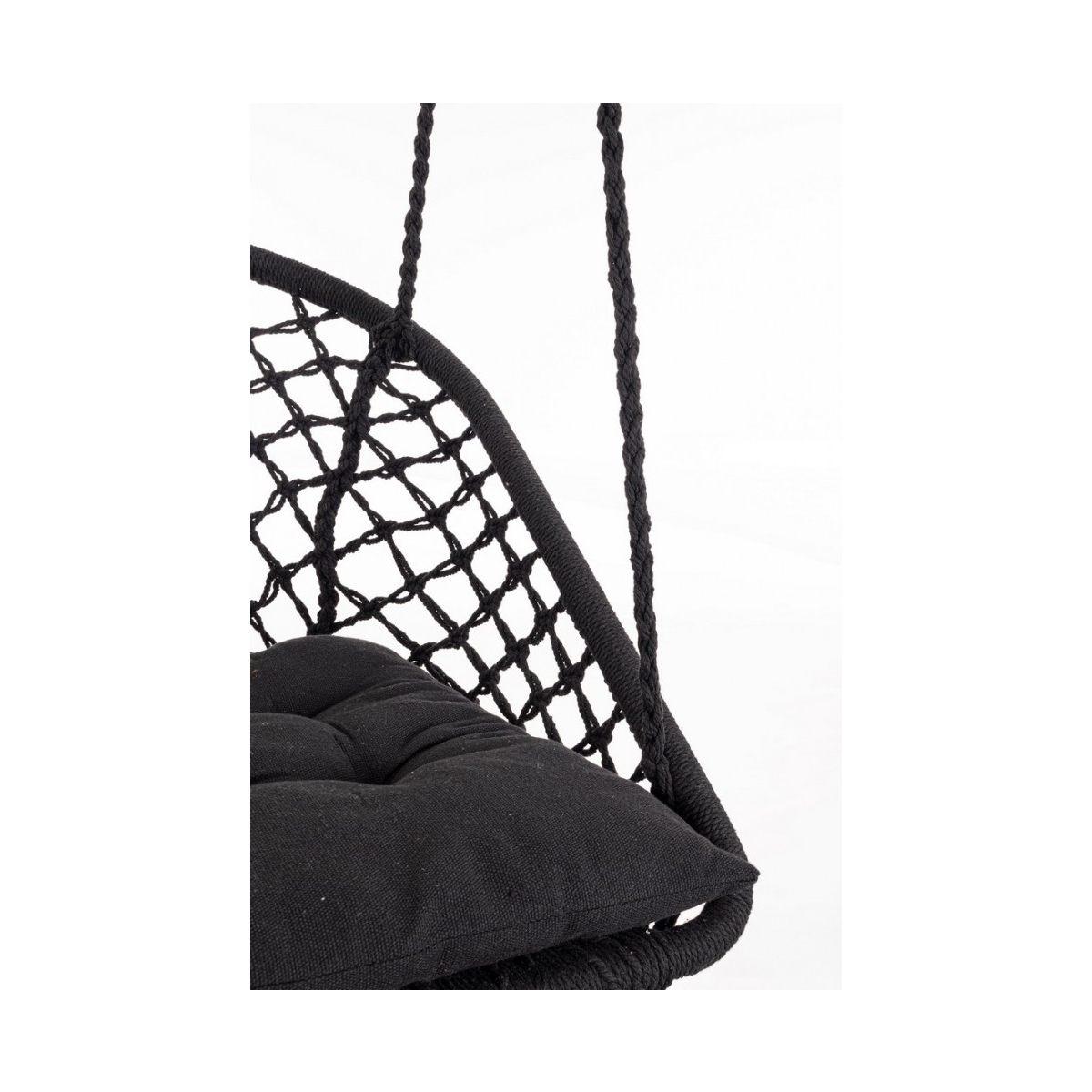 Amaca Pensile Javier Rettangolare Nero 88x130H | Bizzotto