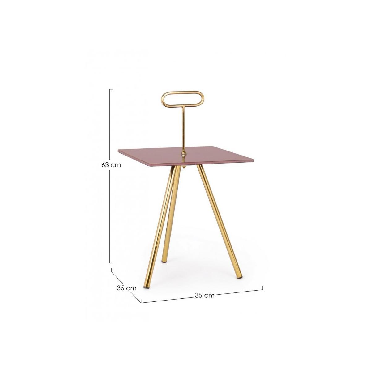 Tavolino Inesh Orchid Quadro cm.35x35 | Bizzotto