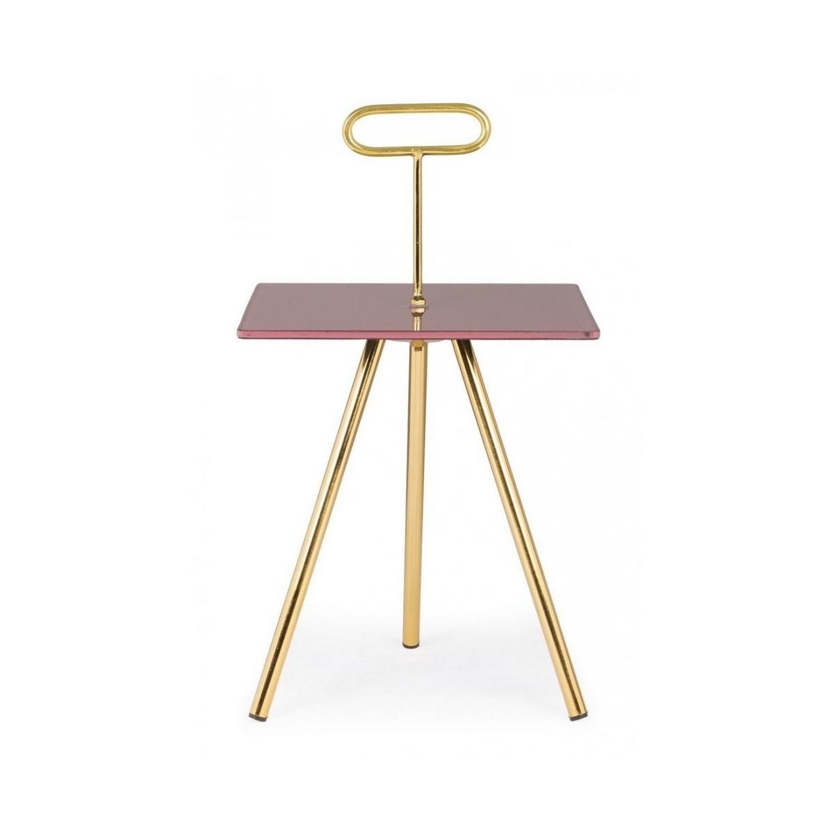 Tavolino Inesh Orchid Quadro cm.35x35 | Bizzotto