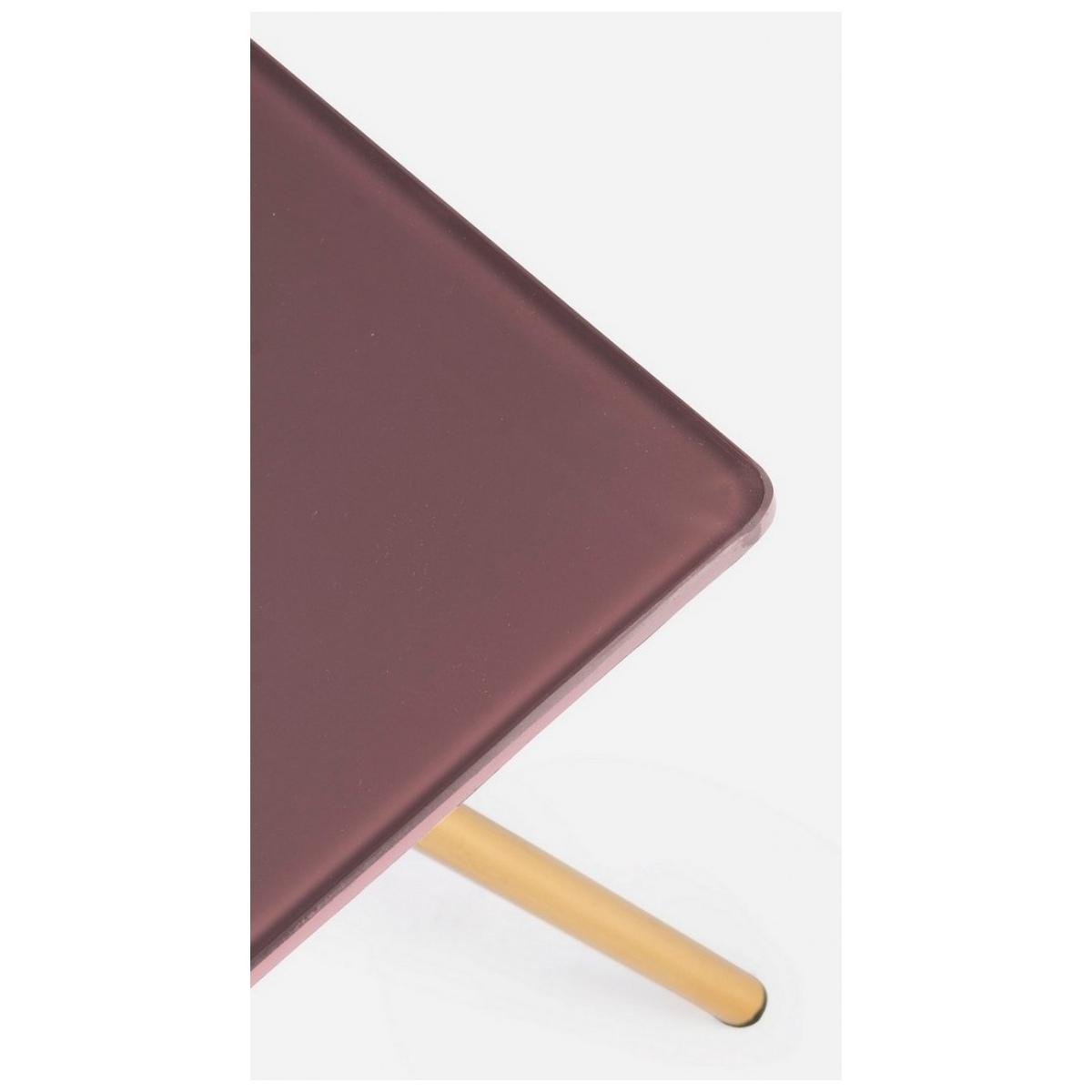 Tavolino Inesh Orchid Quadro cm.35x35 | Bizzotto