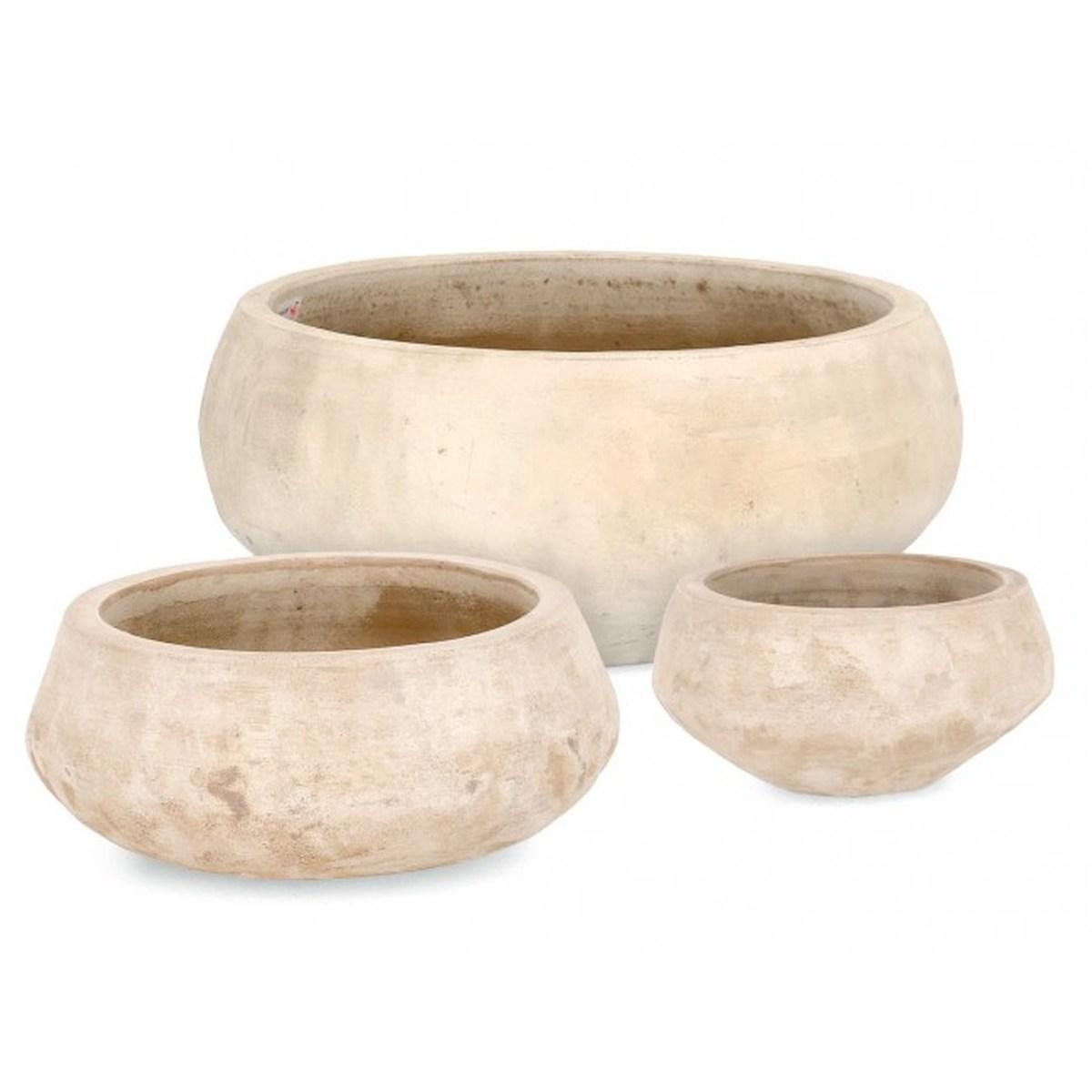 Portavaso Set pz.3 Minh Ciotola Terracot Chiara | Bizzotto
