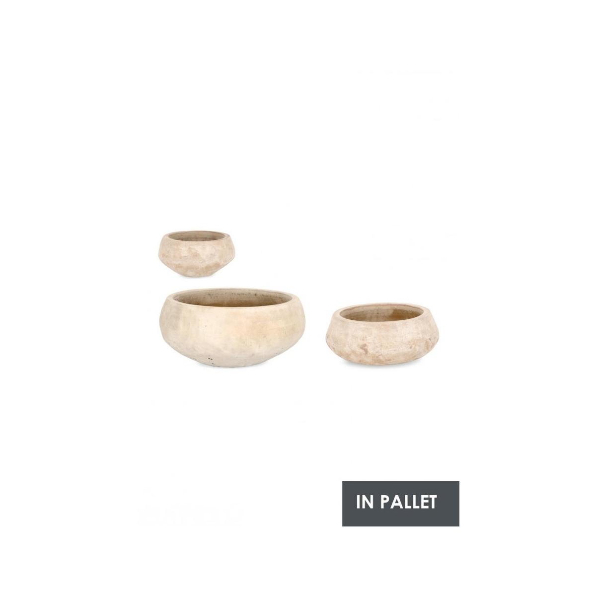 Portavaso Set pz.3 Minh Ciotola Terracot Chiara | Bizzotto
