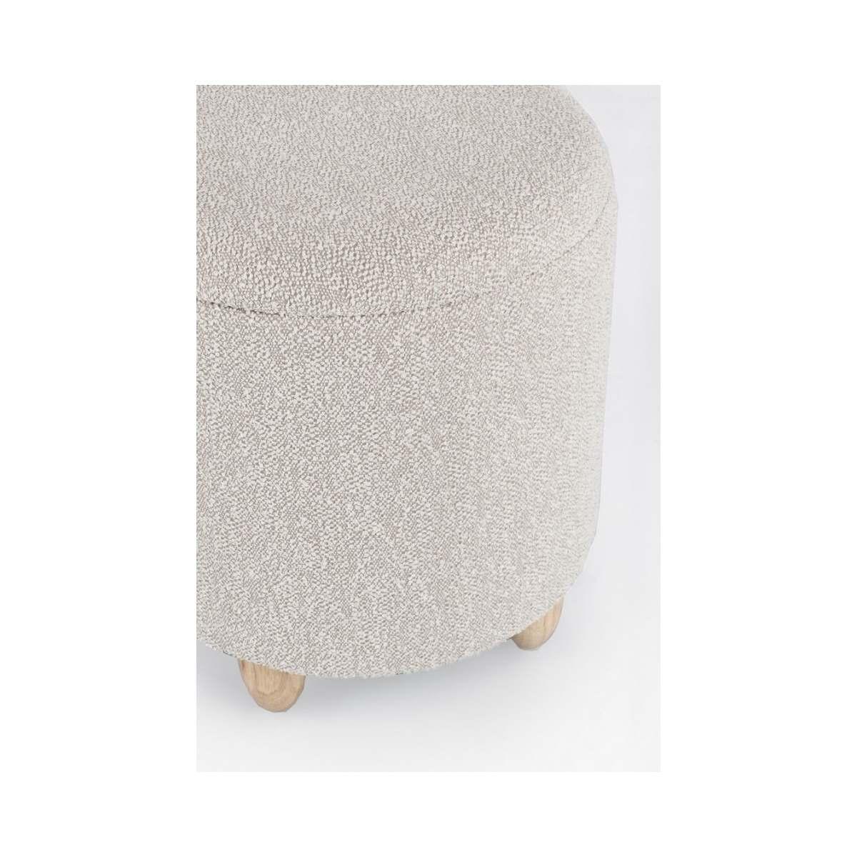 Sgabello Contenitore Zena Grigio Ch | Bizzotto