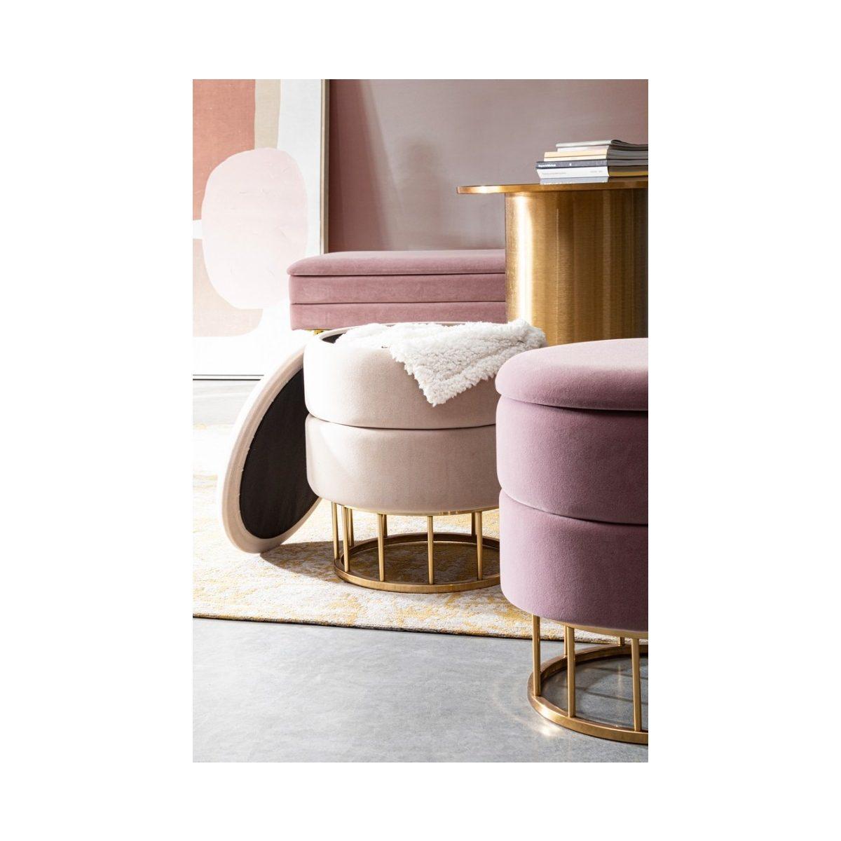 Sgabello Cont. Pavlina Beige | Bizzotto