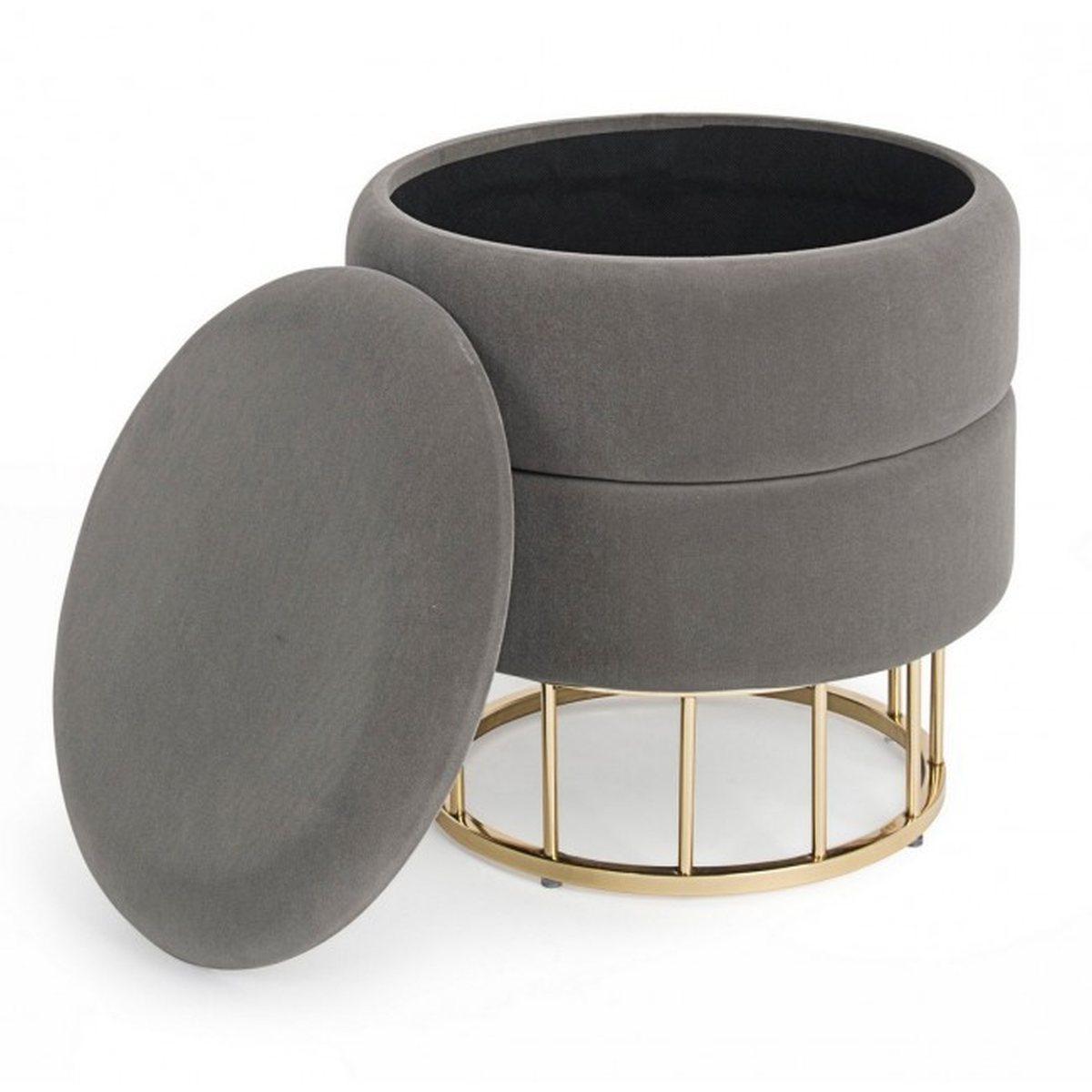 Sgabello Cont. Pavlina Grigio Scuro | Bizzotto