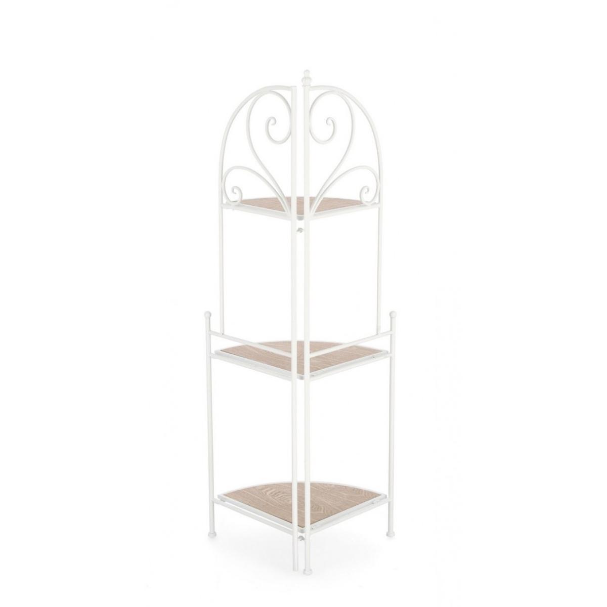 Angoliera Guenda 3 Piani Bianco | Bizzotto