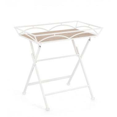 Tavolino Guenda Rettangolare Bianco cm.H60 | Bizzotto