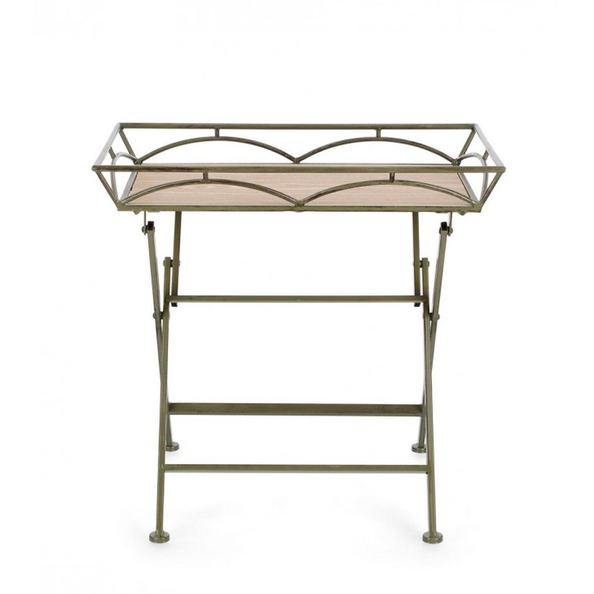 Tavolino Guenda Rettangolare Verde Scuro cm.H60 | Bizzotto