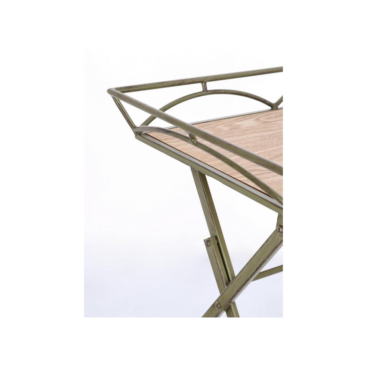 Tavolino Guenda Rettangolare Verde Scuro cm.H60 | Bizzotto