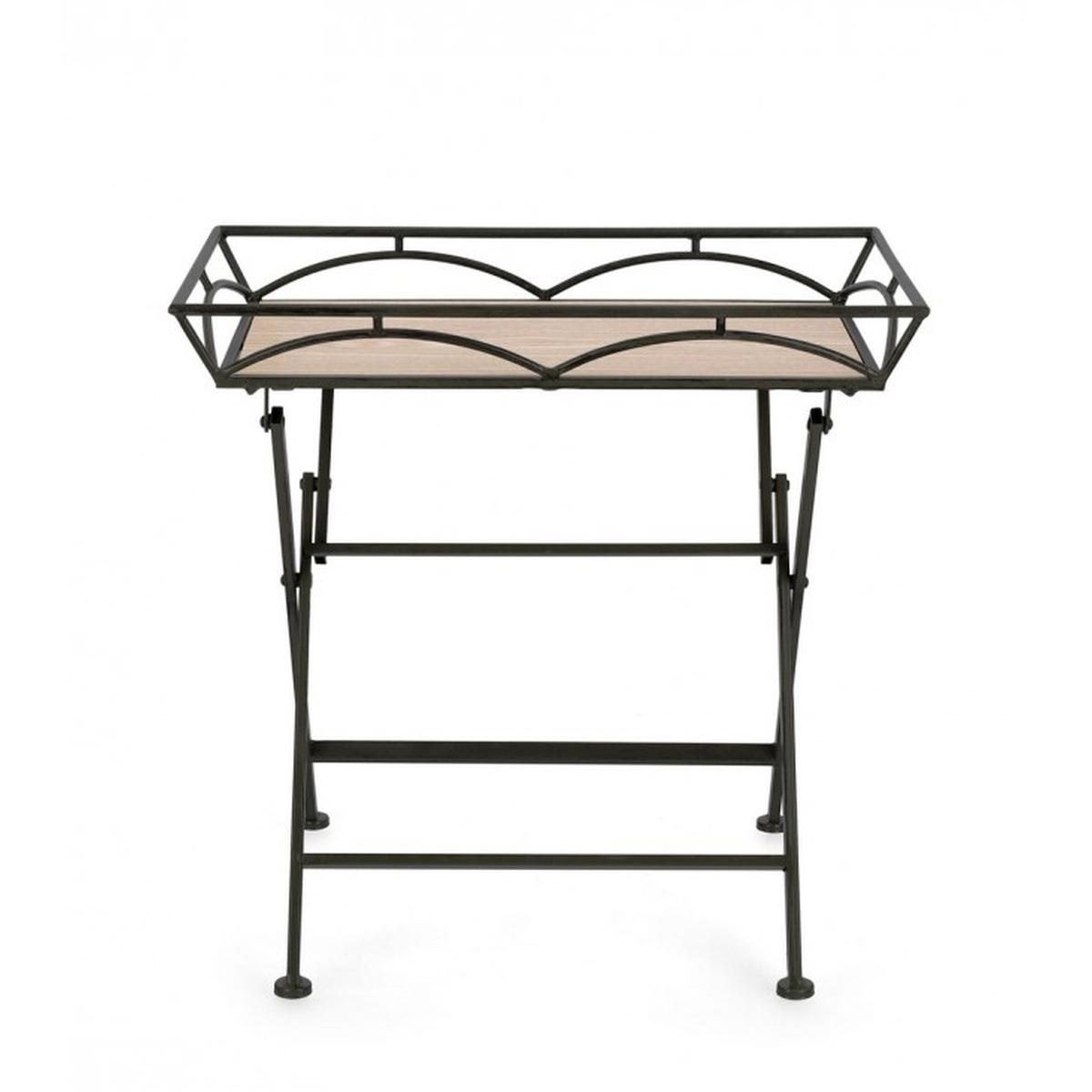 Tavolino Guenda Rettangolare Nero cm.H60 | Bizzotto