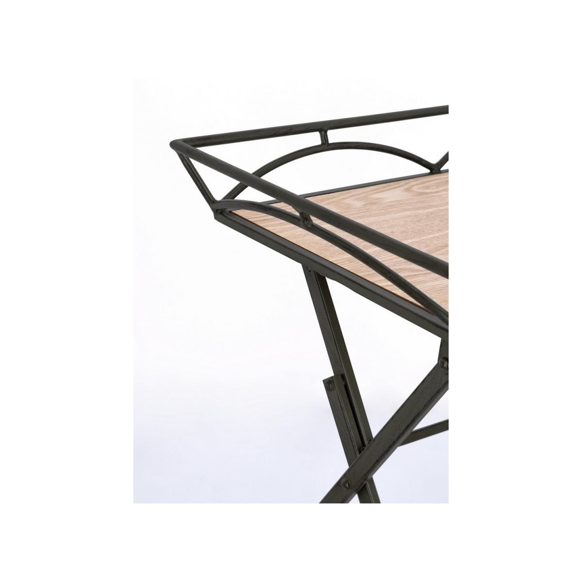 Tavolino Guenda Rettangolare Nero cm.H60 | Bizzotto