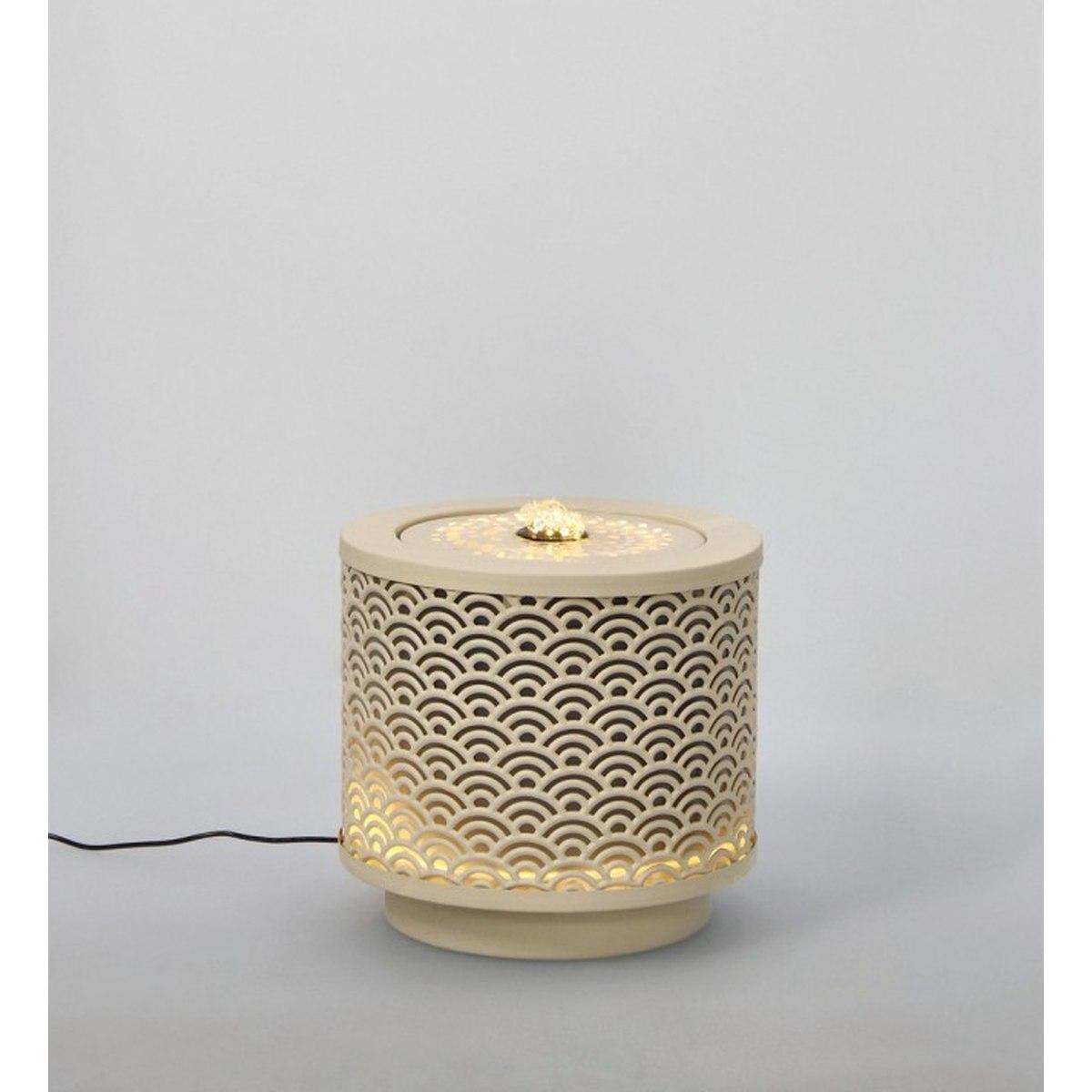 Fontana Akira To Beige cm.Ã?25x23H con LED | Bizzotto