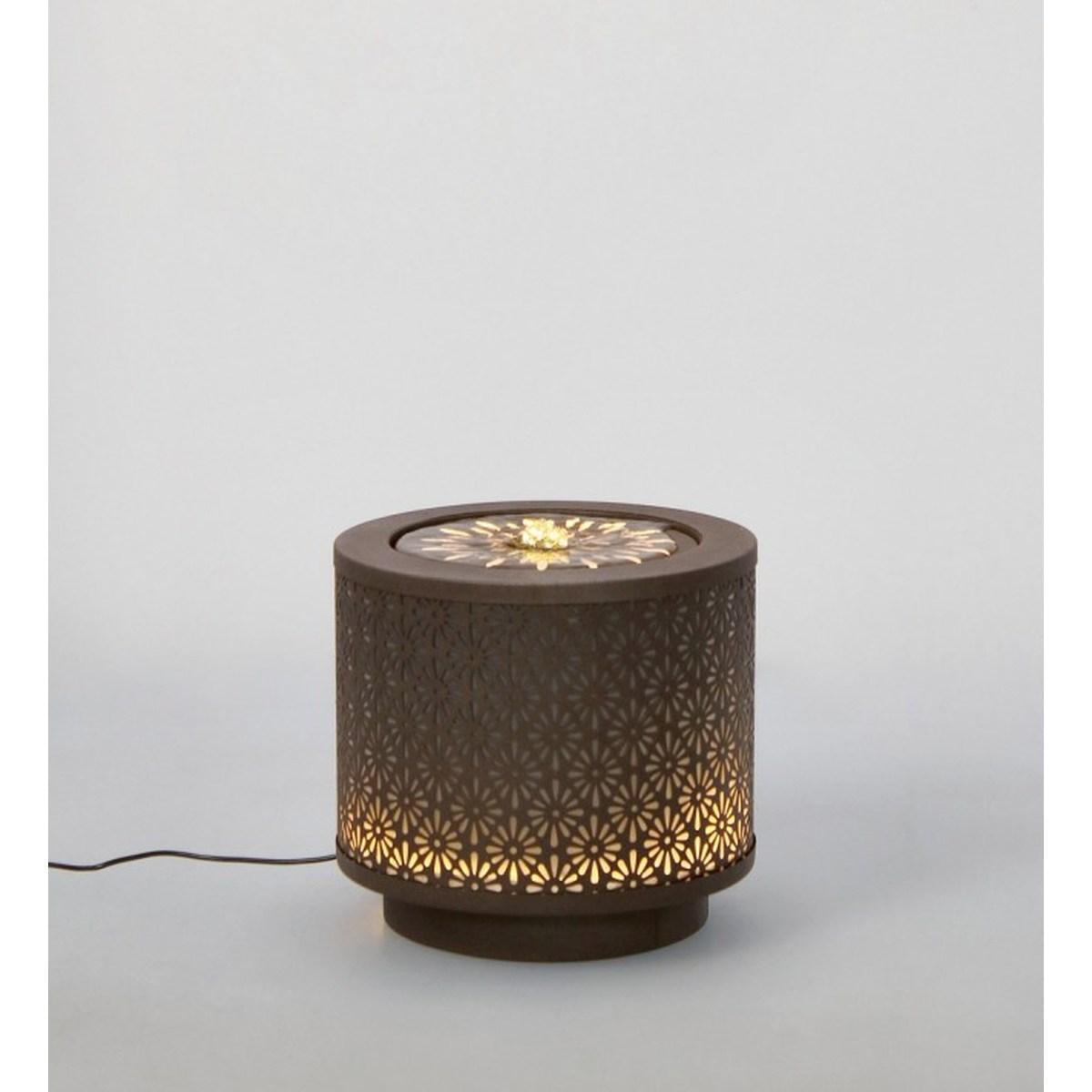 Fontana Miki To Marrone cm.Ã?25x23H con LED | Bizzotto