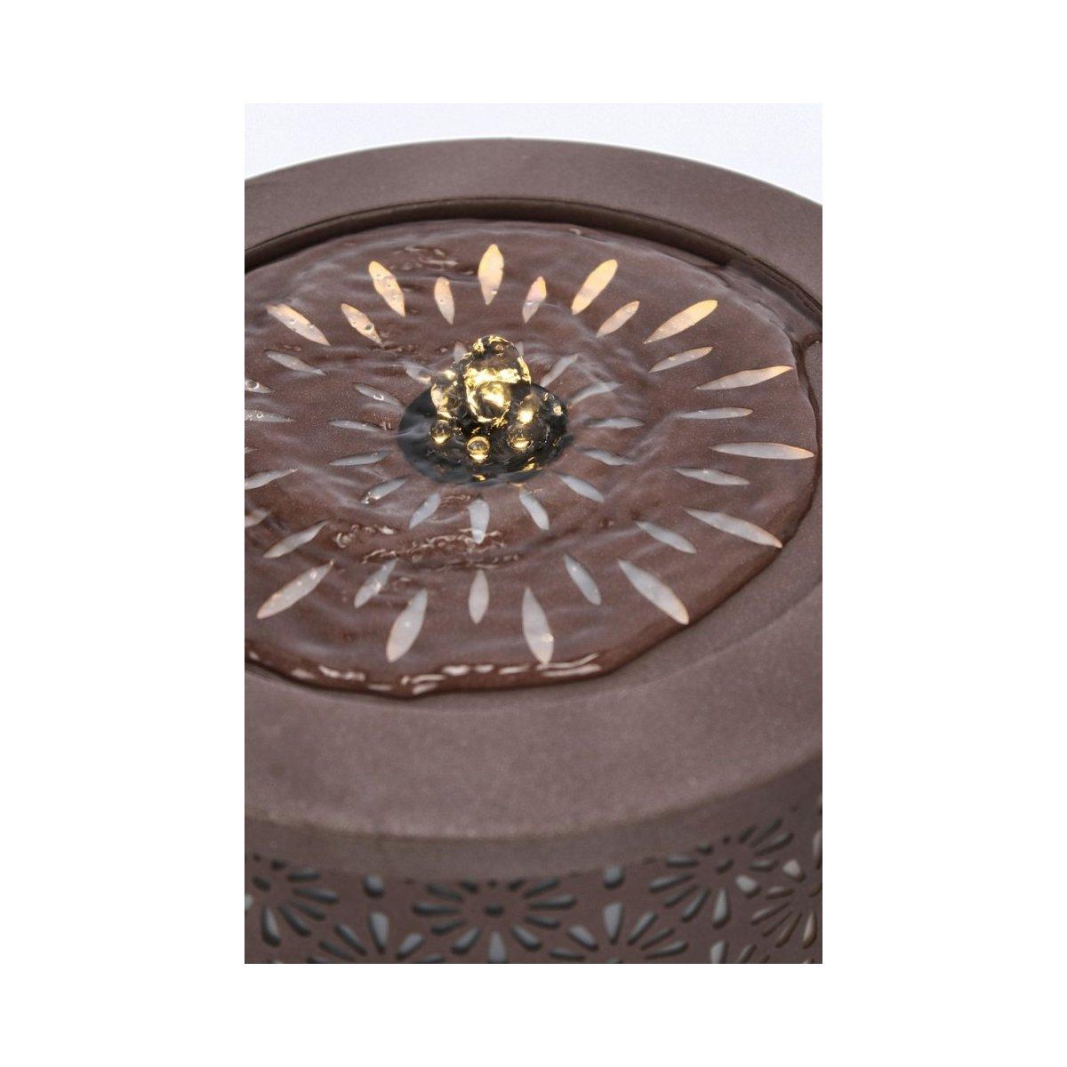 Fontana Miki To Marrone cm.Ã?25x23H con LED | Bizzotto