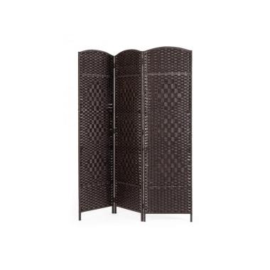 Paravento 3 Ante Shana Nero cm.150x180H | Bizzotto