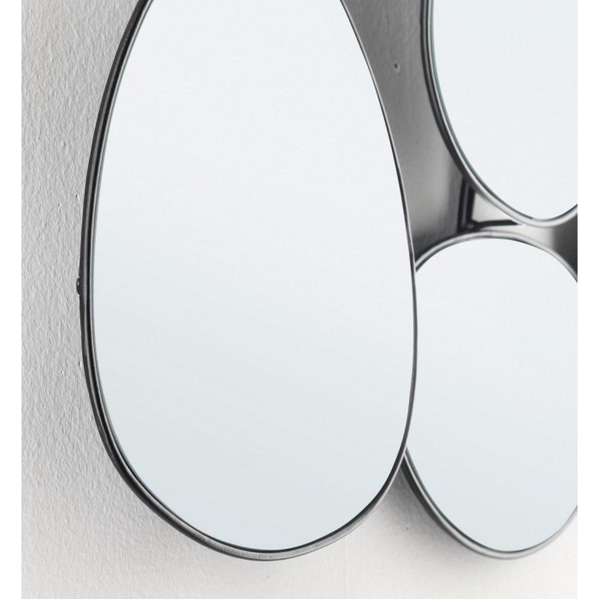 Specchio con Cornice Connery Rettangolare Nero cm.67x78H | Bizzotto