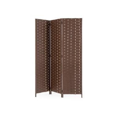 Paravento 3 Ante Jalila Marrone cm.135x180H | Bizzotto