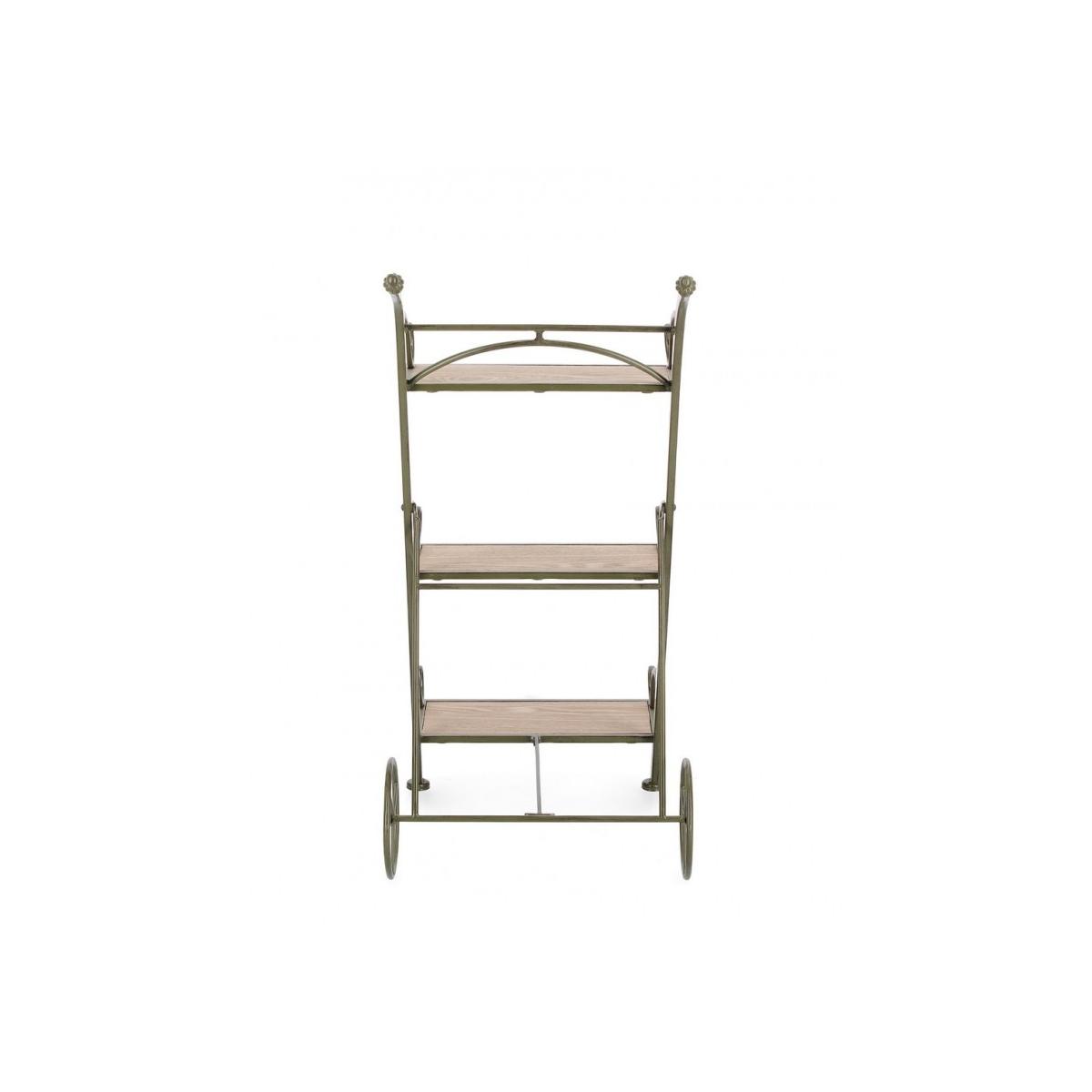 Portafiori 3 Posti Guenda Rettangolare Verde Scuro con Ruo | Bizzotto