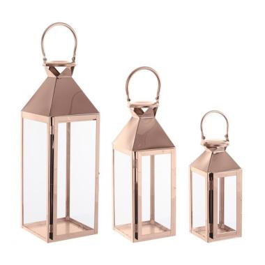 Lanterna Set pz.3 Flurry Rame | Bizzotto