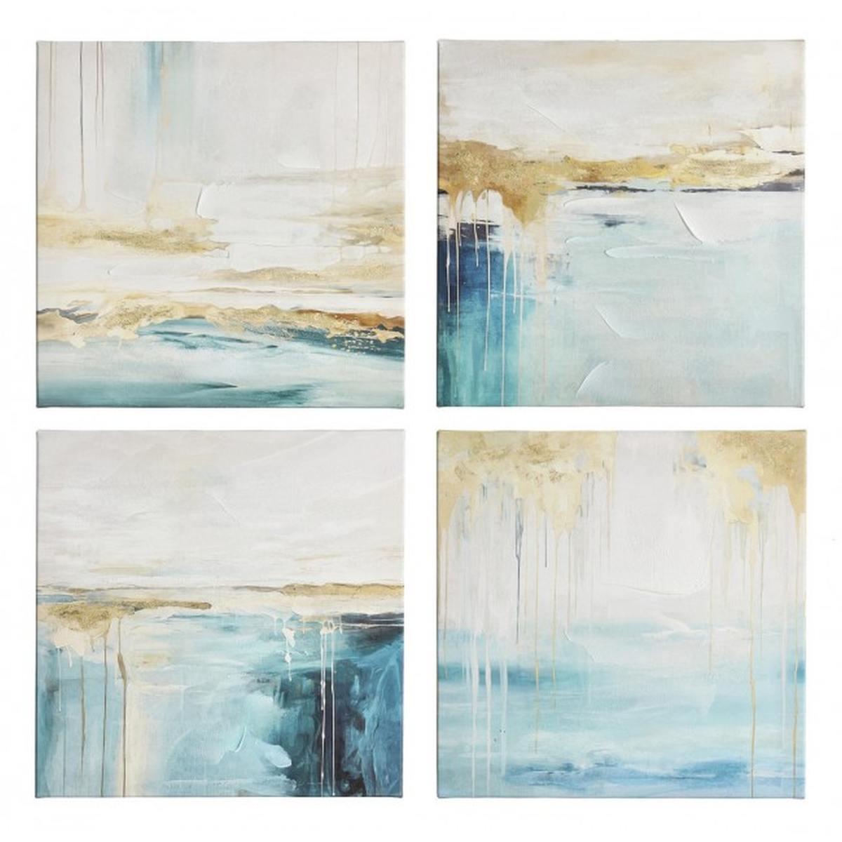 Quadro Crown Set pz.4 H027 cm.30x30 | Bizzotto