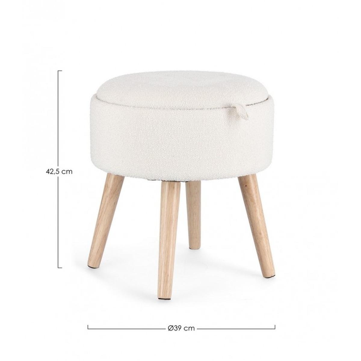 Sgabello Contenitore.Zoya con Vass Bia | Bizzotto