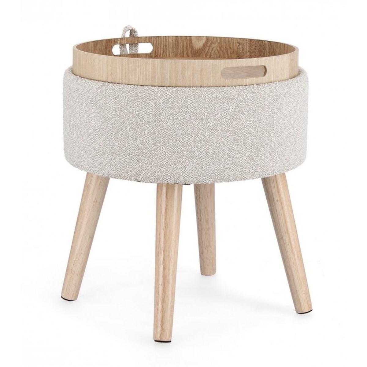 Sgabello Contenitore.Zoya con Vass Grig Ch | Bizzotto