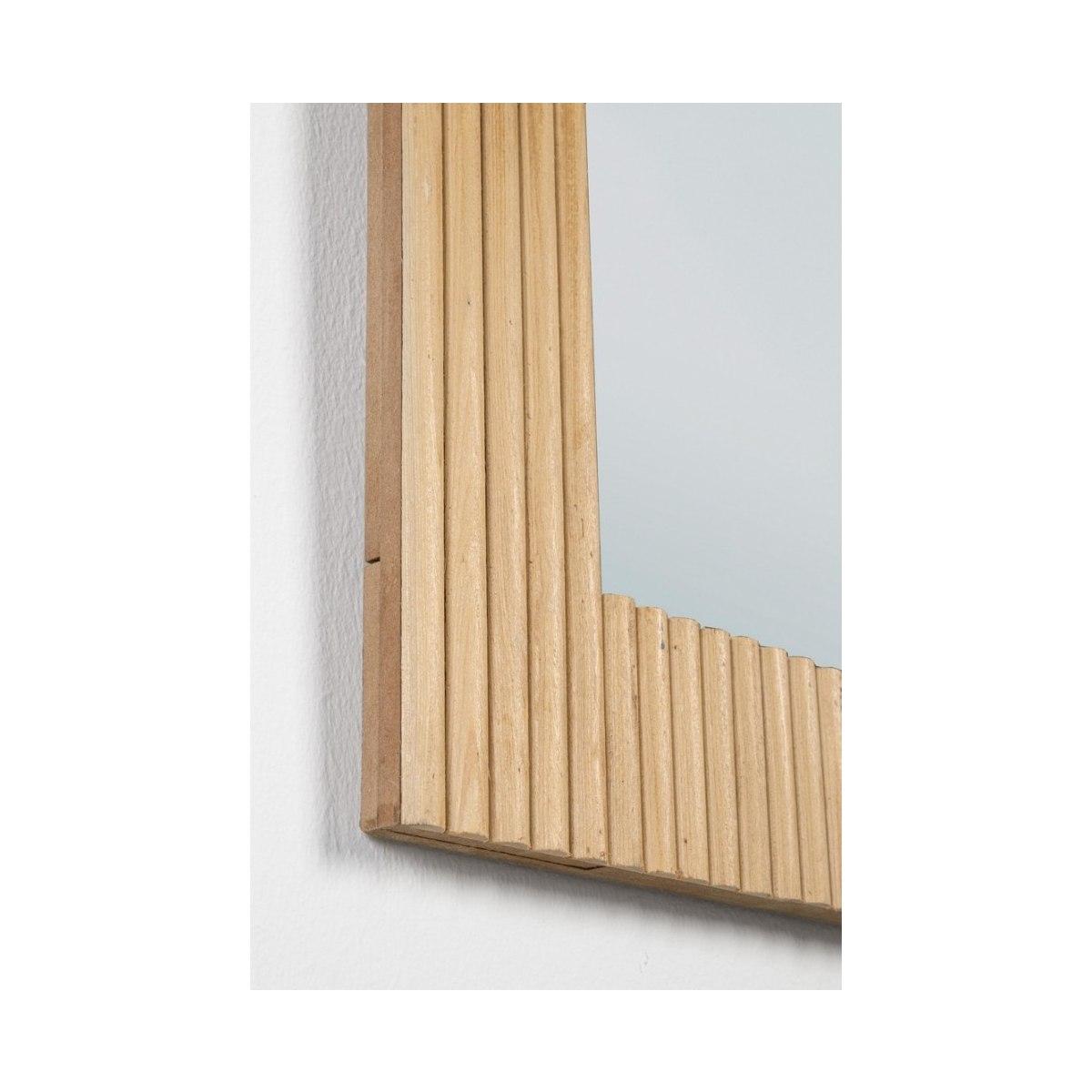 Specchio con Cornice Charley Rettangolare Naturale cm.60x80 | Bizzotto