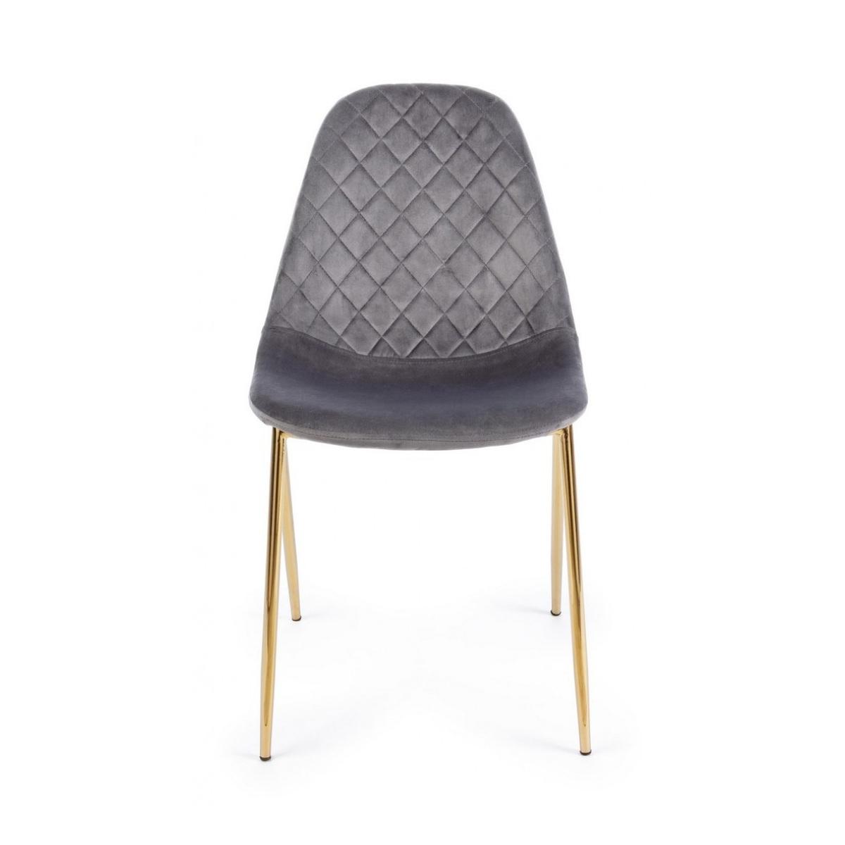 Sedia Terry Velluto Grigio Scuro | Bizzotto