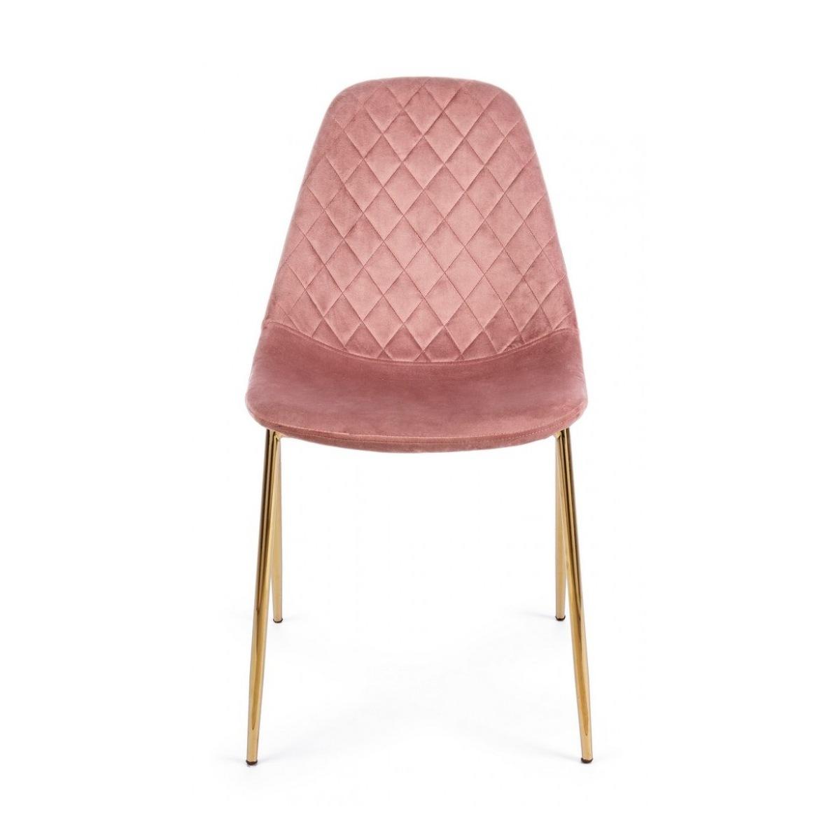 Sedia Terry Velluto Rosa | Bizzotto