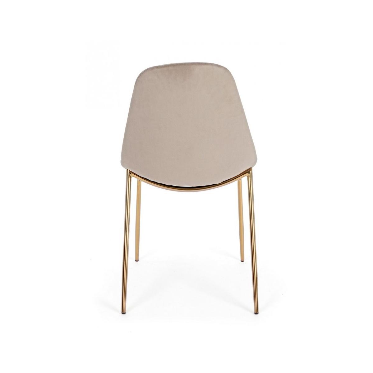 Sedia Terry Velluto Tortora | Bizzotto