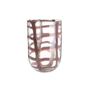 Vaso Grus Vetro Marrone cm.H36,5 | Bizzotto