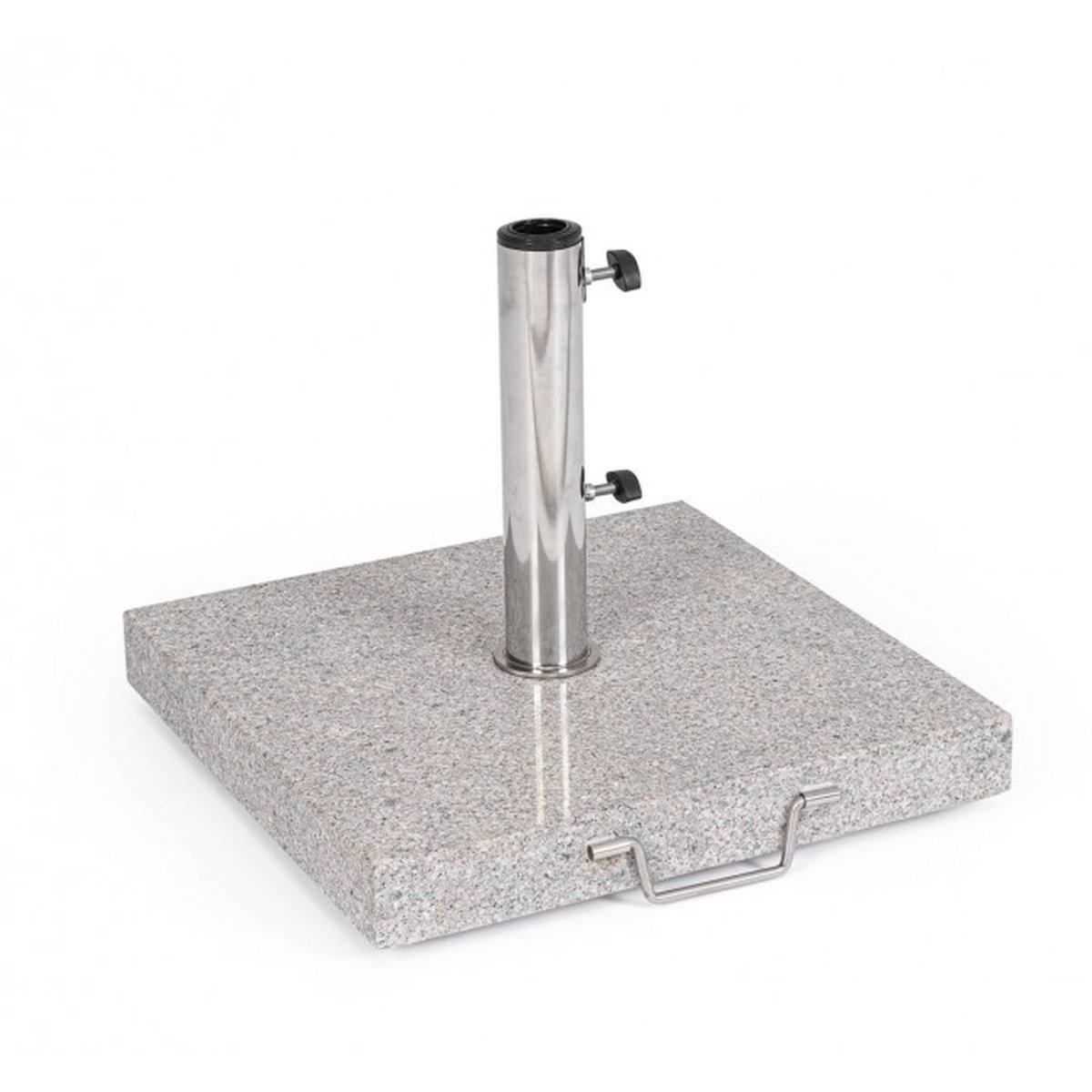 Base Ombr Shiny con Ruote Quadro 30 Kg. Granito | Bizzotto