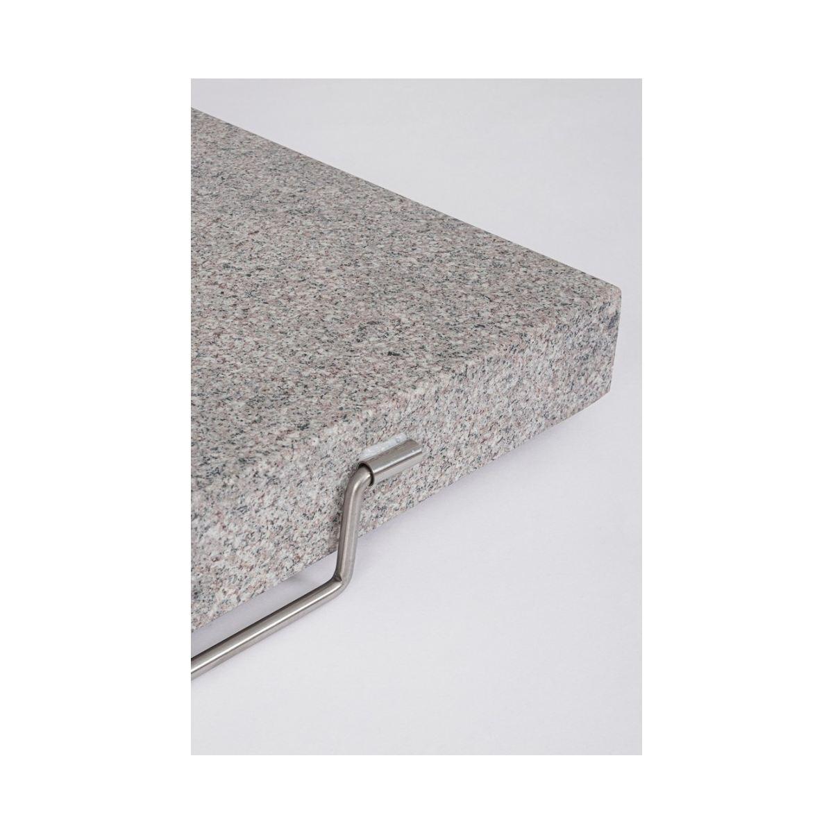 Base Ombr Shiny con Ruote Quadro 30 Kg. Granito | Bizzotto