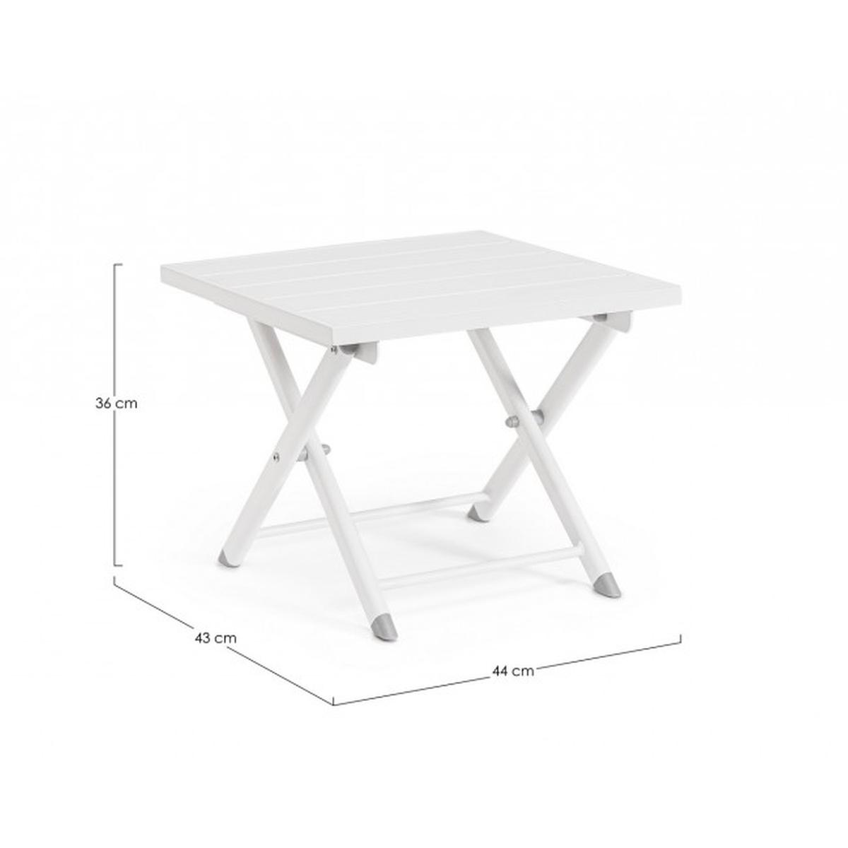 Tavolino Taylor 44x43 Bianco | Bizzotto