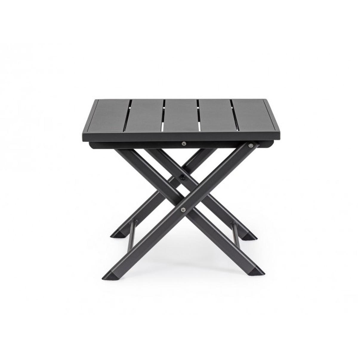 Tavolino Taylor 44x43 Grigio Scuro | Bizzotto