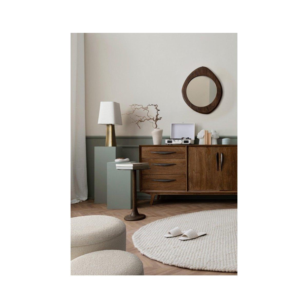 Tavolino Aberdeen Marrone Tondo cm.Ã?35 | Bizzotto