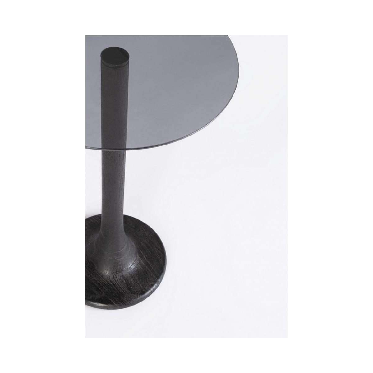 Tavolino Aberdeen Nero Tondo cm.Ã?35 | Bizzotto